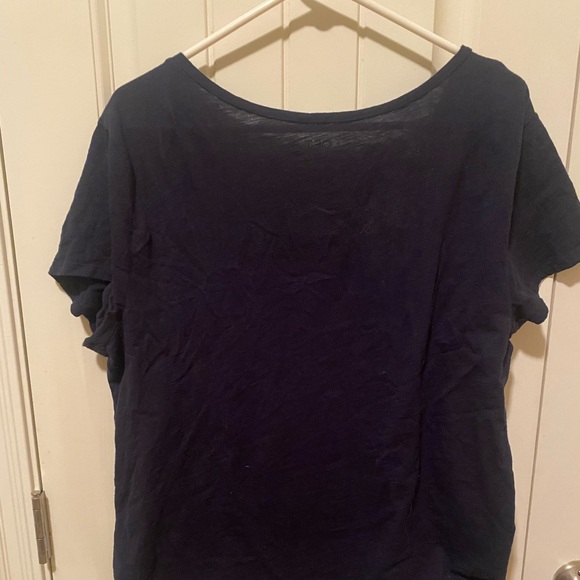 LOFT Burgundy & Navy tops-Size XL - Picture 7 of 7